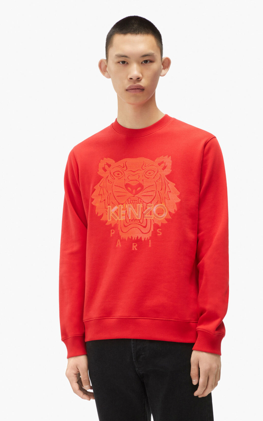 Sudadera Kenzo Tiger Hombre Rojas NCI258973